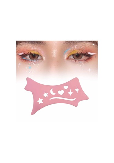 Suntek Lady Pink Için Eyeliner Stencil Çok Amaçlı Pembe