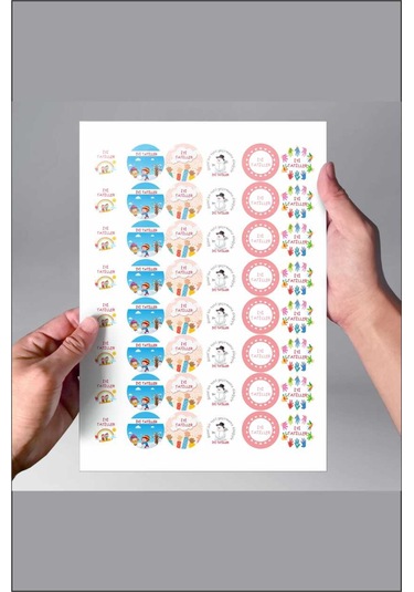 İyi tatiller Öğretmen Motivasyon Etiketi 3x3 cm 96 adet