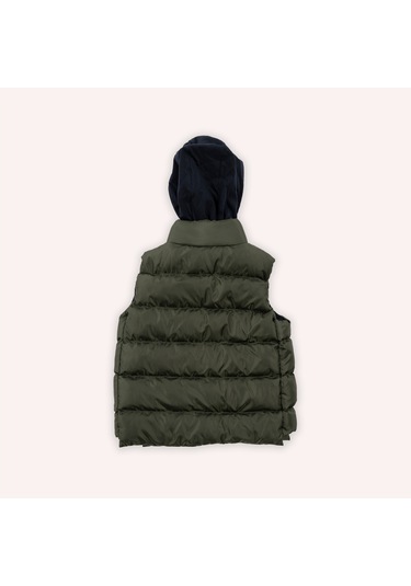 Panço Erkek Çocuk Kapüşonlu Yelek Haki 2421bk23013-4955 001