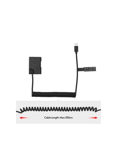 Gajeena Nikon Kameraya Uyumlu Usb Type-c Girişli 8.4v 2a Sahte Batarya Qc/pd Desteği, 1 Metre Kablolu