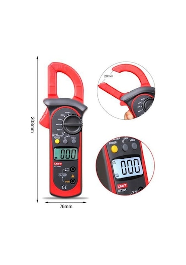 Uni-T Ut200a Ac 200a Dijital Pensampermetre Ölçü Aleti
