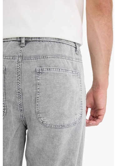 Defacto Wide Leg Geniş Paça Jean Kar Yıkamalı Pantolon F3905ax25aunm18 Gri