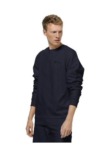 Jack Wolfskin Jack Wolfskın Essentıal Crewneck M 16459 Lacivert