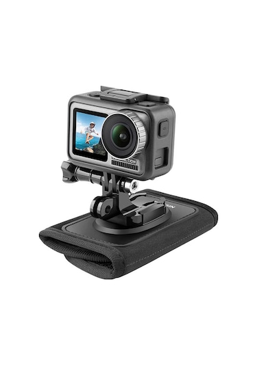 Ayex Backpack Strap Mount Telesin Gp-bpm-003 Aksiyon Kamera Çanta Askı Aparatı Gopro, Djı İle Uyumlu
