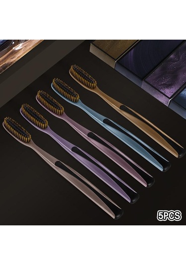 5 Adet Diş Fırçası Diş Bakımı Büyük Başlı Diş Fırçası Erkek Süper Sert Kıl Ağız Bakımı Lekeleri Kahve Lekeleri