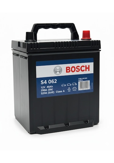 Bosch S4 062 12 V 40 Ah 350 A Dar İnce Düz Akü