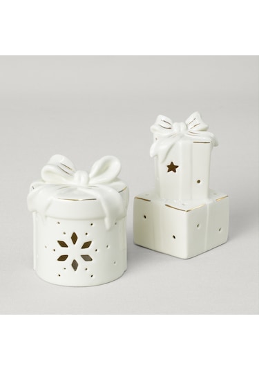 Linens Gift Roller 9x8x11 Cm Ledli Dekor Ekru