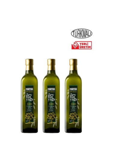 Zeytinyağı Riviera 500 Ml X 3 Adet Harras Cam Şişe