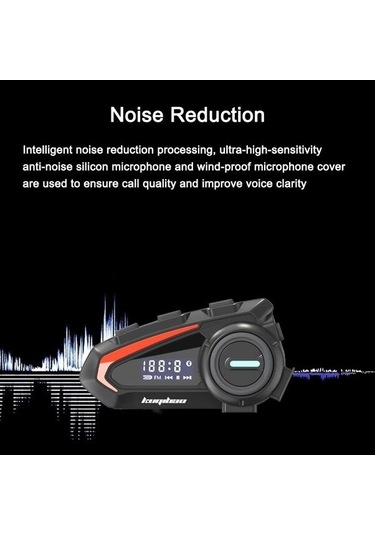 Jokmae Su Qf Motosiklet Kask Kulaklığı Gürültü Engellemeli Bluetooth 5.1 Kulak İçi, Üstün Ses Ve Konforlu Tasarım