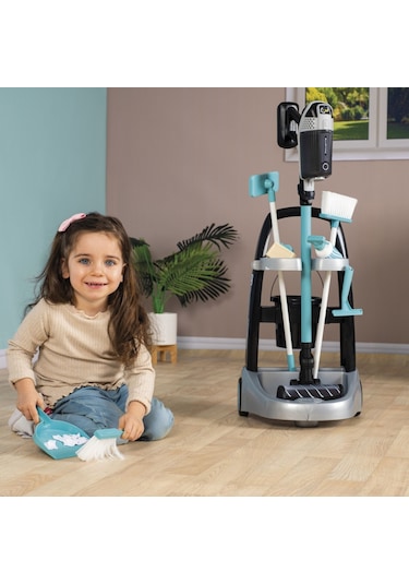 Smoby Rowenta Temizlik Seti Arabası Ve Elektrik Süpürgesi