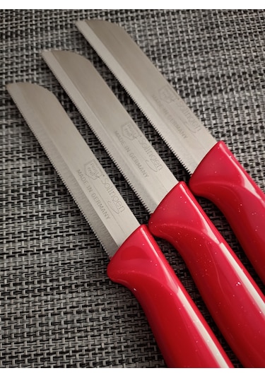Solingen Meyve Bıçağı Simli Kırmızı