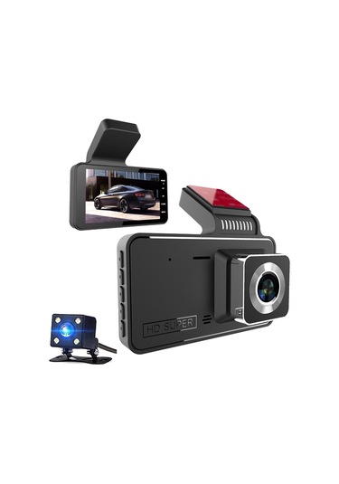 Samdoo "4 İnç 1080p Gece Görüşlü Araç Kamerası - 150 Geniş Açı, Geri Görüş Ve Döngü Kayıt"