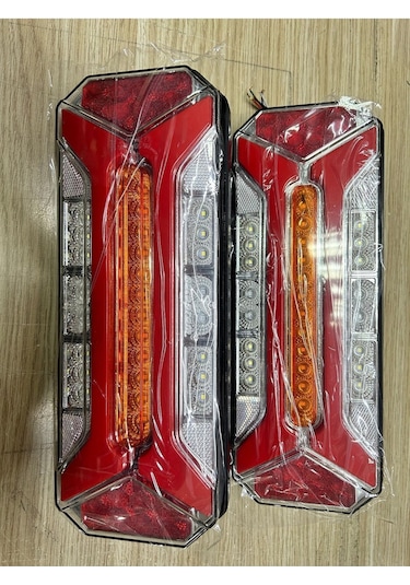 Ahmet Otomotiv Stop Lamba Yeni Model Full Ledli Tır Kamyon Dorse 12-24v Uyumlu - Kayar Sinyalli 2 Adet