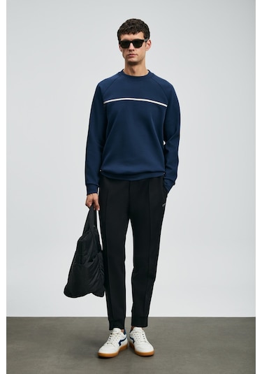 Lufian Erkek Cosmo Sweatshirt 112030181 Lacivert Lacivert