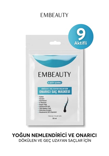 Embeauty 9 Aktifli Onarıcı Saç Maskesi 30 ML