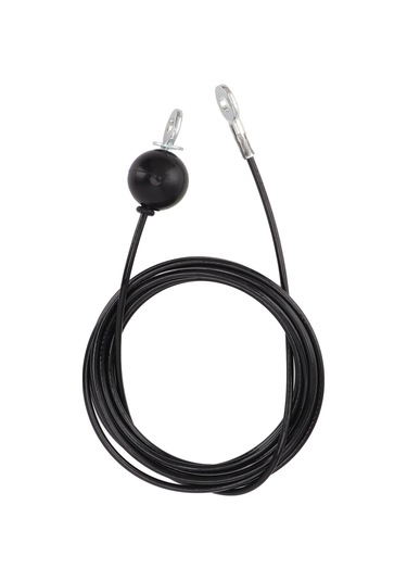 Konesam Ev Ve Spor Salonu İçin Kuvvetli Çelik Tel, Boyu Ayarlanabilir, Gelişmiş Kas Antrenmanı İçin Siyah Fitness Makine Kablosu 4 Metre