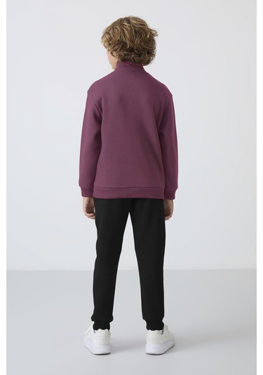 Soft Vişne-siyah Pamuklu Kalın İçi Tüylü Standart Fit Nakışlı Erkek Çocuk Eşofman Takım - 11256 Soft Vişne/siyah Soft Vişne-siyah Pamuklu Kalın İçi Tüylü Standart Fit Nakışlı Erkek Çocuk Eşofman Takım - 11256 Soft Vişne/siyah