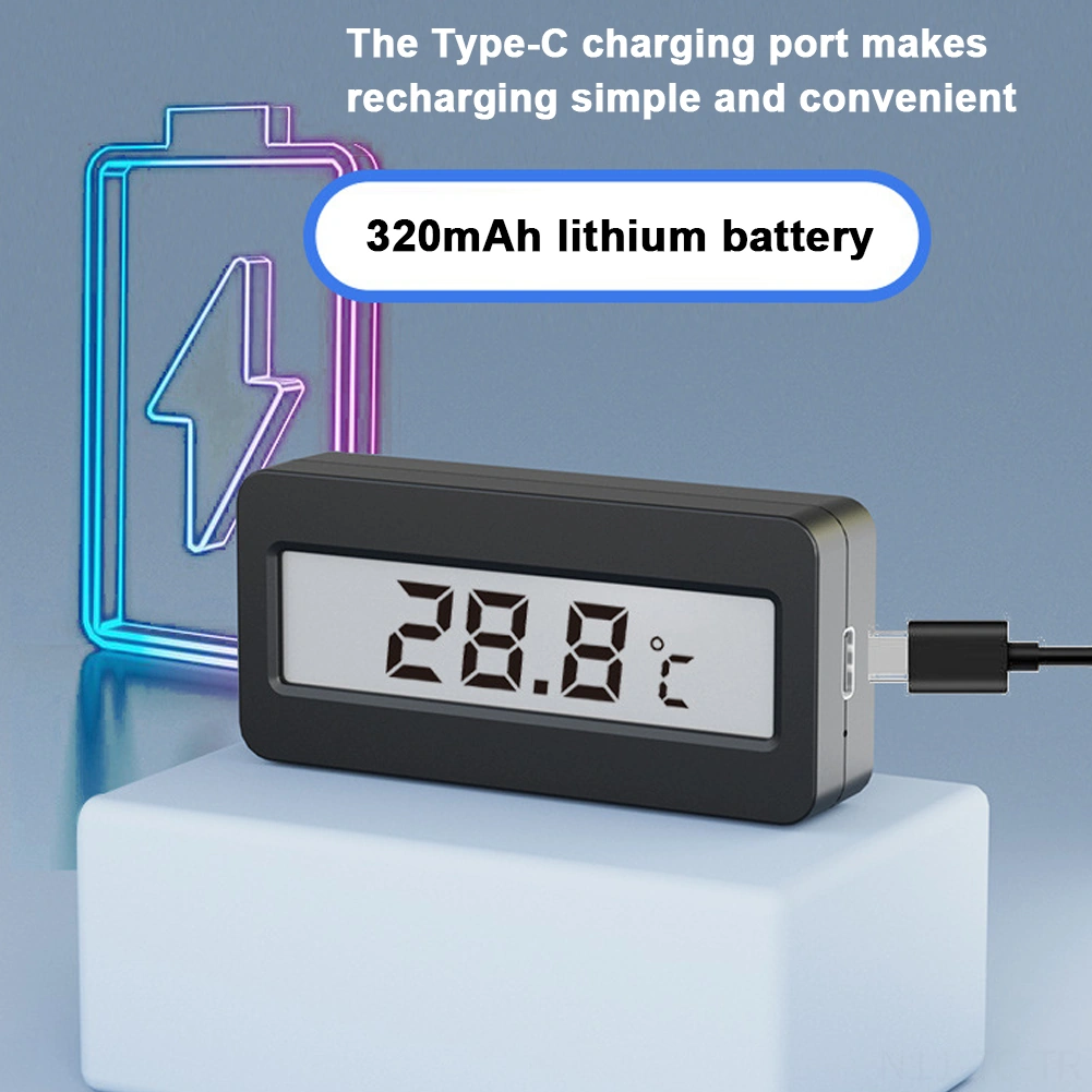 Skycity Akvaryum Su Sıcaklığı Ölçerü - Yüksek Hassasiyetli Sensörlü, Büyük Lcd Ekranlı, Flaş Alarmlı, 320mah Li-pil İle T2-a Modeli