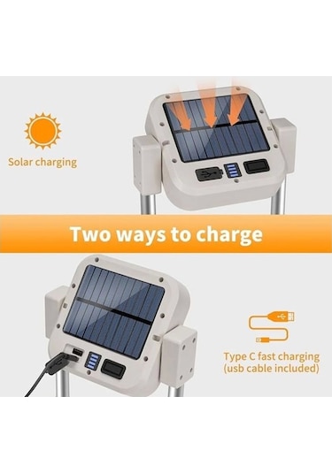 Katlanabilir Kamp Lambası Çok İşlevli Ultra Güçlü 4 Modlu Aydınlatma