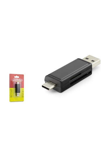 Hadron HDX7026 USB A Type-C Kart Okuyucu