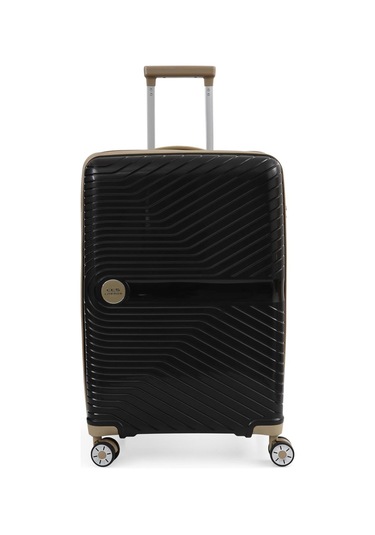 Ççs 5239 Polipropilen Büyük Boy Valiz Siyah-bej