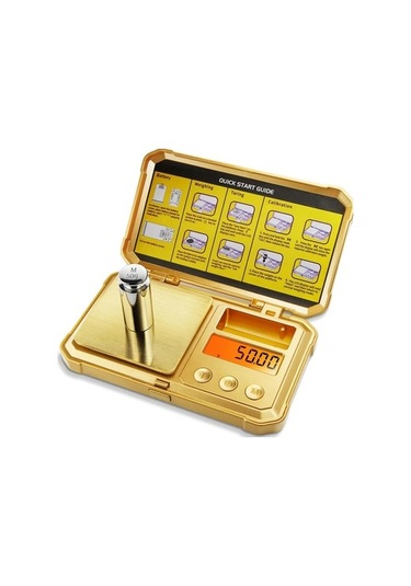 Fastbuy Altın P1834 Yüksek Hassasiyetli 200g 0.01g Mini Dijital Cep Tartısı Mutfak Takı Ölçümü Altın