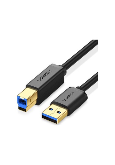 Ugreen Usb 3.0 Tip A Erkek - Tip B Erkek Altın Kaplama Yazıcı Kablosu Veri Kablosu, Canon, Epson, Hp İçin, Kablo Uzunluğu: 2m