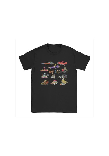 Champrınt 60'lar Tuhaf Yarışlar Erkek Pamuklu Tişört - Kısa Kollu O Boyun 4xl 5xl 6xlblack Black