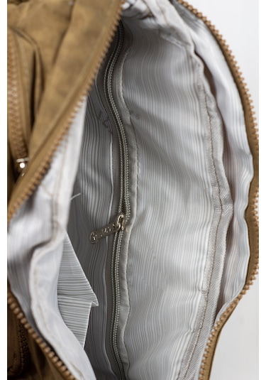 Krinkıl / Klinkır Su Geçirmez Kumaş Çok Gözlü Çapraz Kol Ve Omuz Postacı Çantası 116g Taba