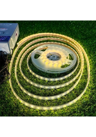 Forlife 20watt Güneş Panelli Solar 10 Metre Hortum Şerit Led Günışığı