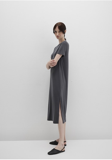 Mavi - Tencel Tm Modal Antrasit Midi Elbise 1310777-70095 Antrasit