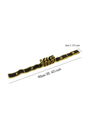 Suntek Esneme Direnç Bandı, Egzersiz Pilates Için Yoga Kayışı Sarı