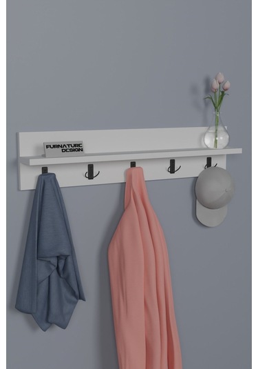 Portmanto Duvar Askılığı Antre Hol Askılık Beyaz Diğer