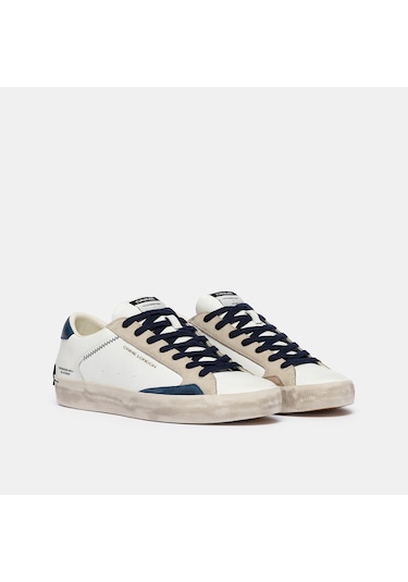 White Sneaker Erkek 190003pp8.10 Crime London Dıstressed Lo Beyaz