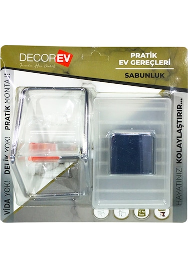 DECOREV SABUNLUK PLASTIK KROM DC-4784