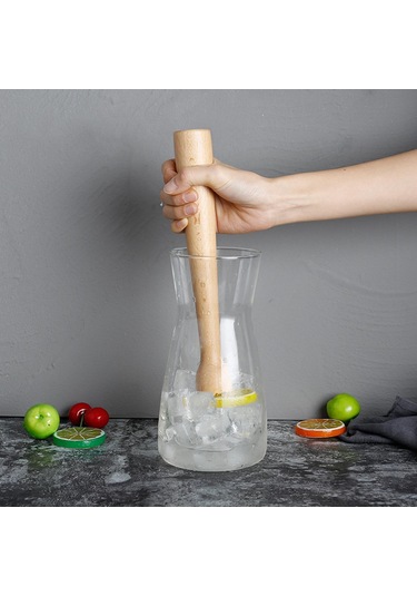 Ahşap Kokteyller Muddler Sarımsak Pestle Kokteyl Pestles Çok Amaçlı Dayanıklı Mutfak Aksesuarları