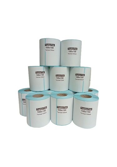 100X150 TERMAL ETİKET 1.KALİTE TOPLAM 12 RULO