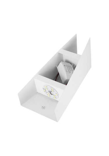 Reedark Dayanıklı Demir Led Duvar Lambası - 90-260v, 10w Isınak Işık, Giriş/yatak Odası, Kolay Kurulum Beyaz Diğer