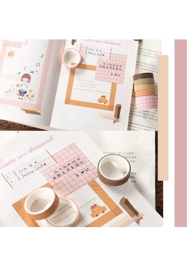 Lemestar Japon Kağıdından Dekoratif Bant - 2 Metre Dıy Scrapbook Ve Hediye Paketleme