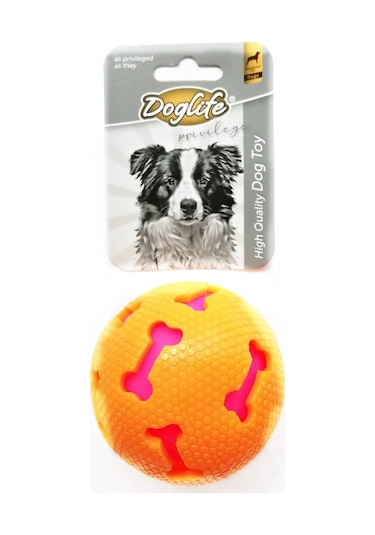 Doglife Sesli Kauçuk Top Köpek Oyuncağı 7.5 CM