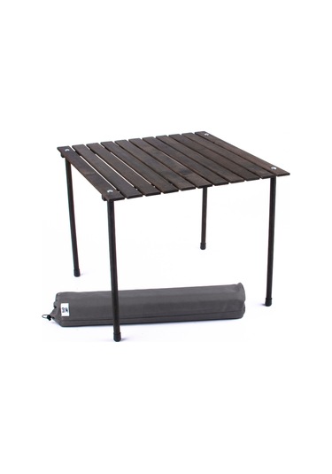 Bag The Joy Ahşap Masa Sandalye Seti Antrasit - Bej - 70 70 55cm Antrasit