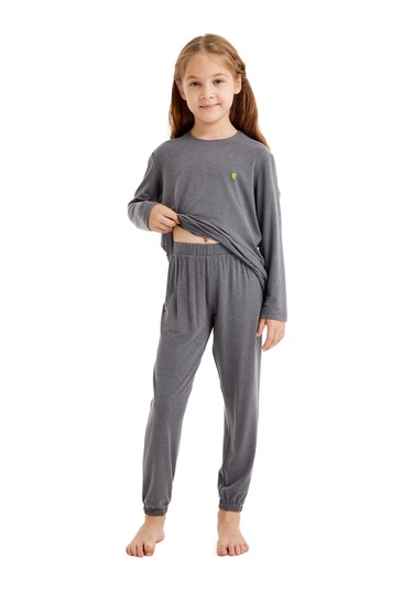 Çocuk Pijama Takımı 60514 - Gri