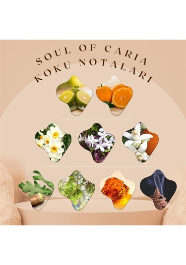 Narenciye Kokulu Soul Of Caria Eau De Kolonya 200 ML Özel Cam Şişe