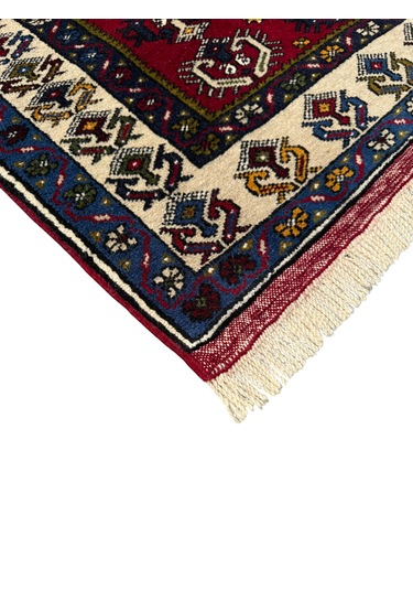 El Dokuma Sıfır Yahyalı Halısı 94x150 Lacivert %100 Yün Halı