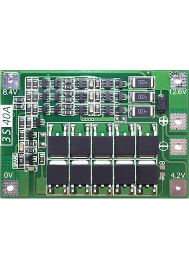 Bms 3s 40a Bms Pil Koruma Balans Kartı 18650 Lityum Li-ıon