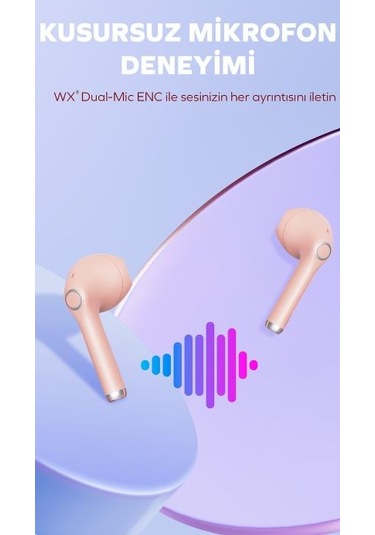 Woyax By Deji Curvy Bluetooth 5.3 HD Mikrofonlu Ultra Hafif HiFi Ses Kulak İçi Kulaklık