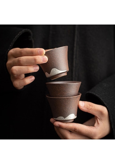 Suntek 3 Parça Çin Çay Bardağı Seti Kung Fu Çay Bardağı