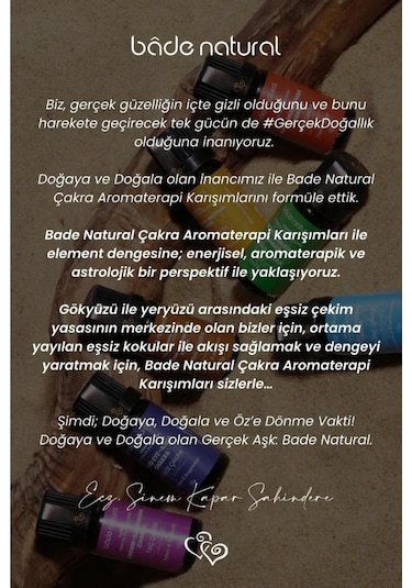 Bade Natural Karın Çakra Aromaterapi Karışımı 10 ML