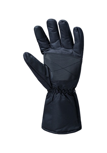 Geeroyoo Isıtmalı, Dokunmatik Uyumlu, Yansıtıcı Bantlı, Kaymaz Tabanlı, Kış Sporları İçin Unisex Eldiven Siyah L Siyah