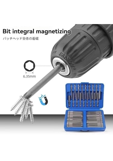 50 Parça Tornavida Ucu Seti Düz - Yıldız - Torx - Allen - Ribe